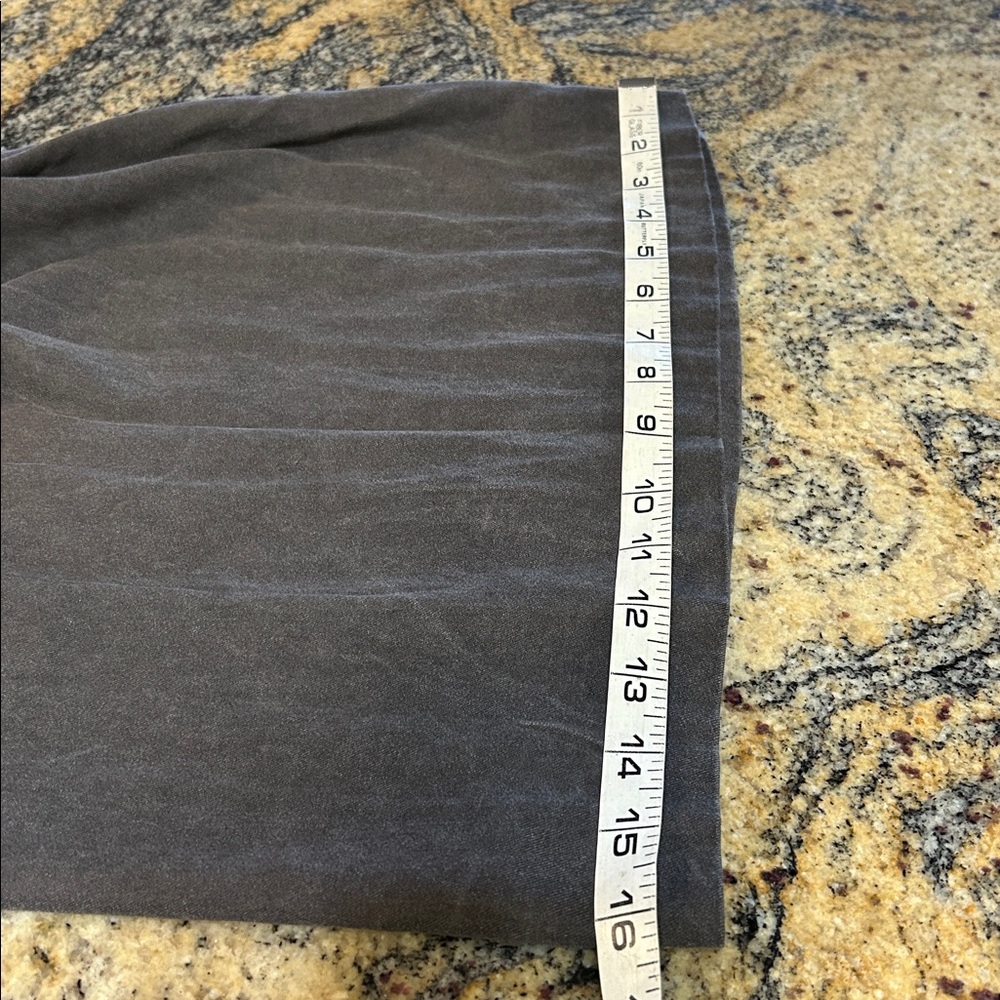 XCVI wide leg distressed drawstring wide leg pants medium gray - Picture 9 of 11